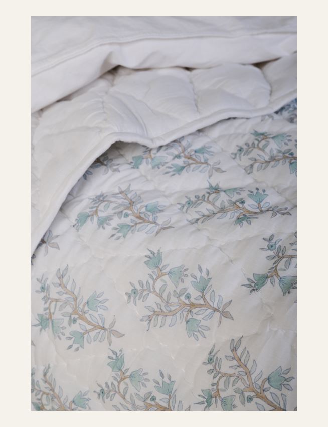 Sengeteppe lys blå - 4