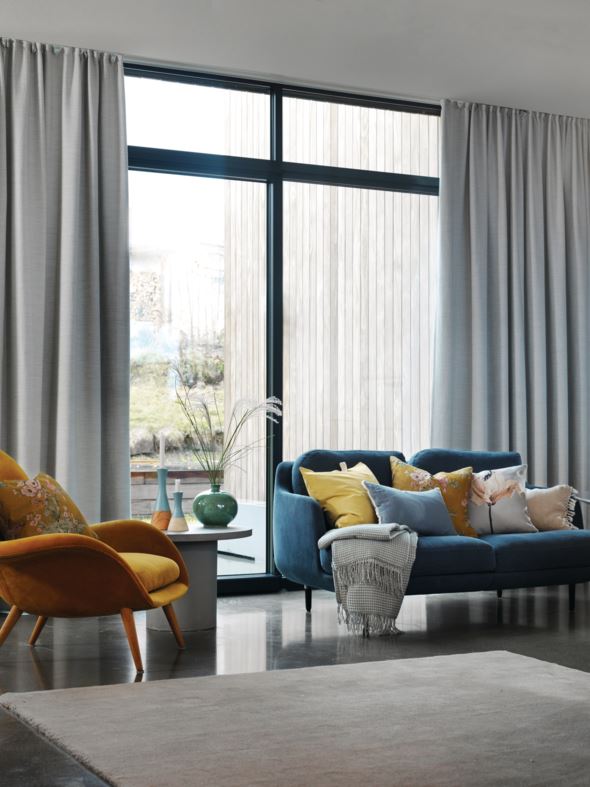 Lysdempende gardin lys grå - 2