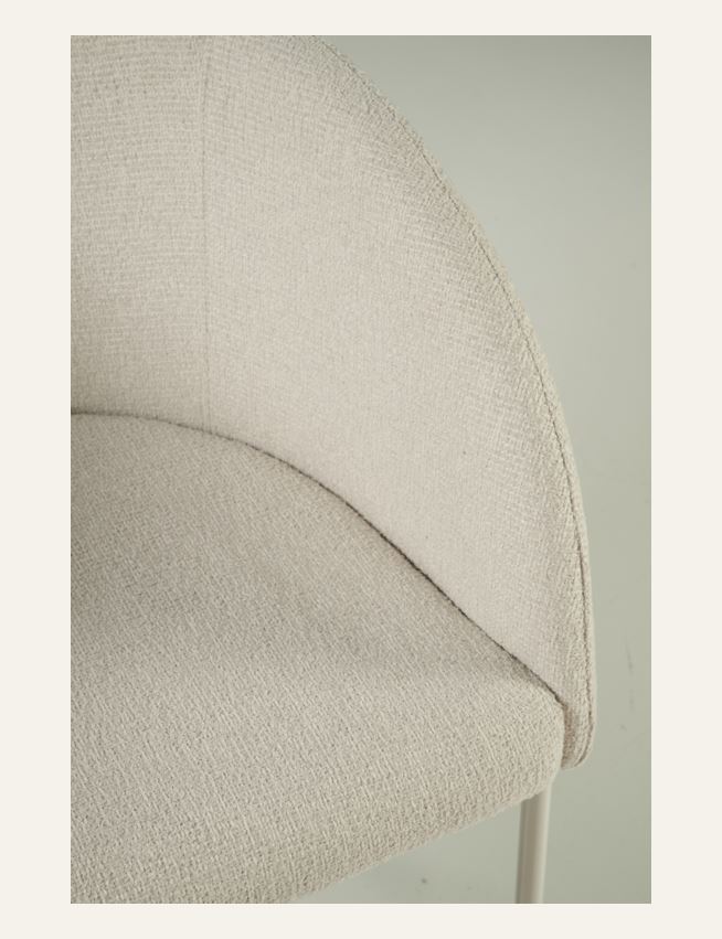 Spisestuestol lys beige - 5