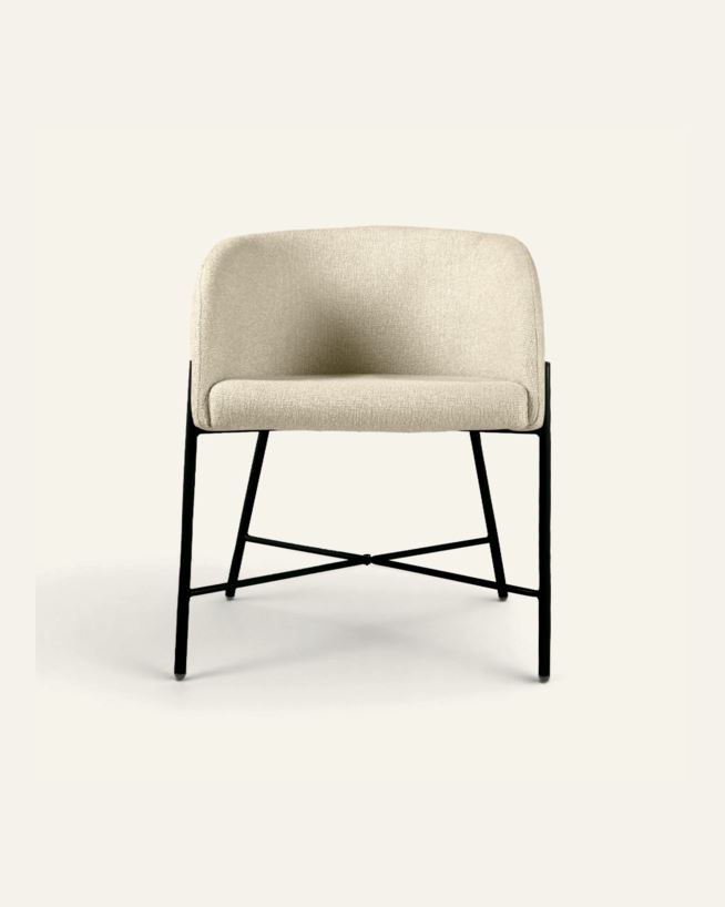 Spisestuestol beige - 56x59x74,5 cm beige - 1