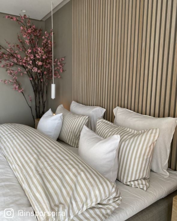 Bomull sengesett beige - 8