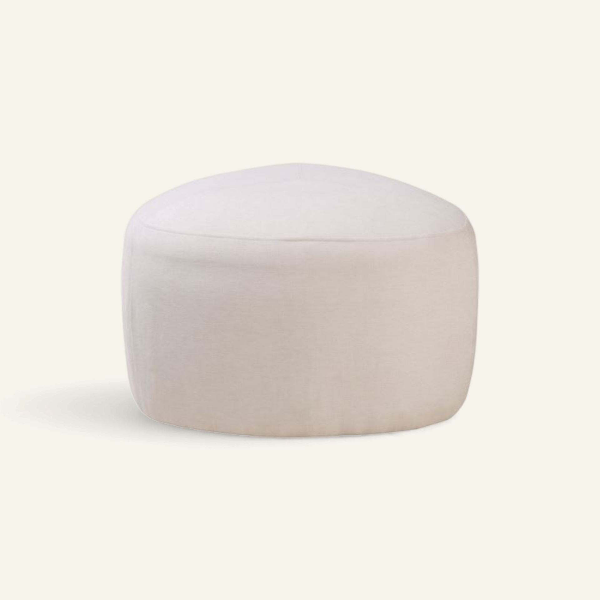 Puff krem - 65x65x38 cm krem - 1