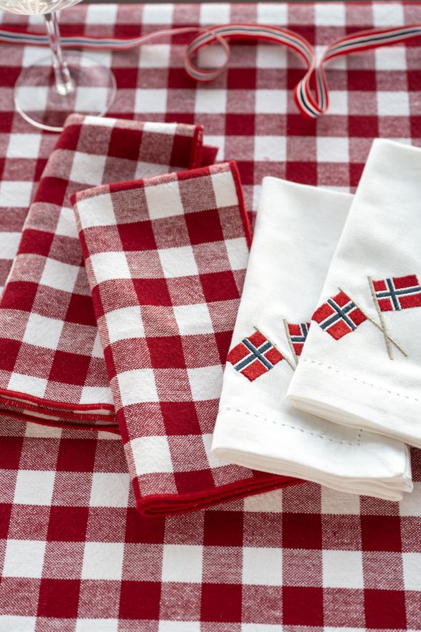 2pk tøyserviett hvit - 3