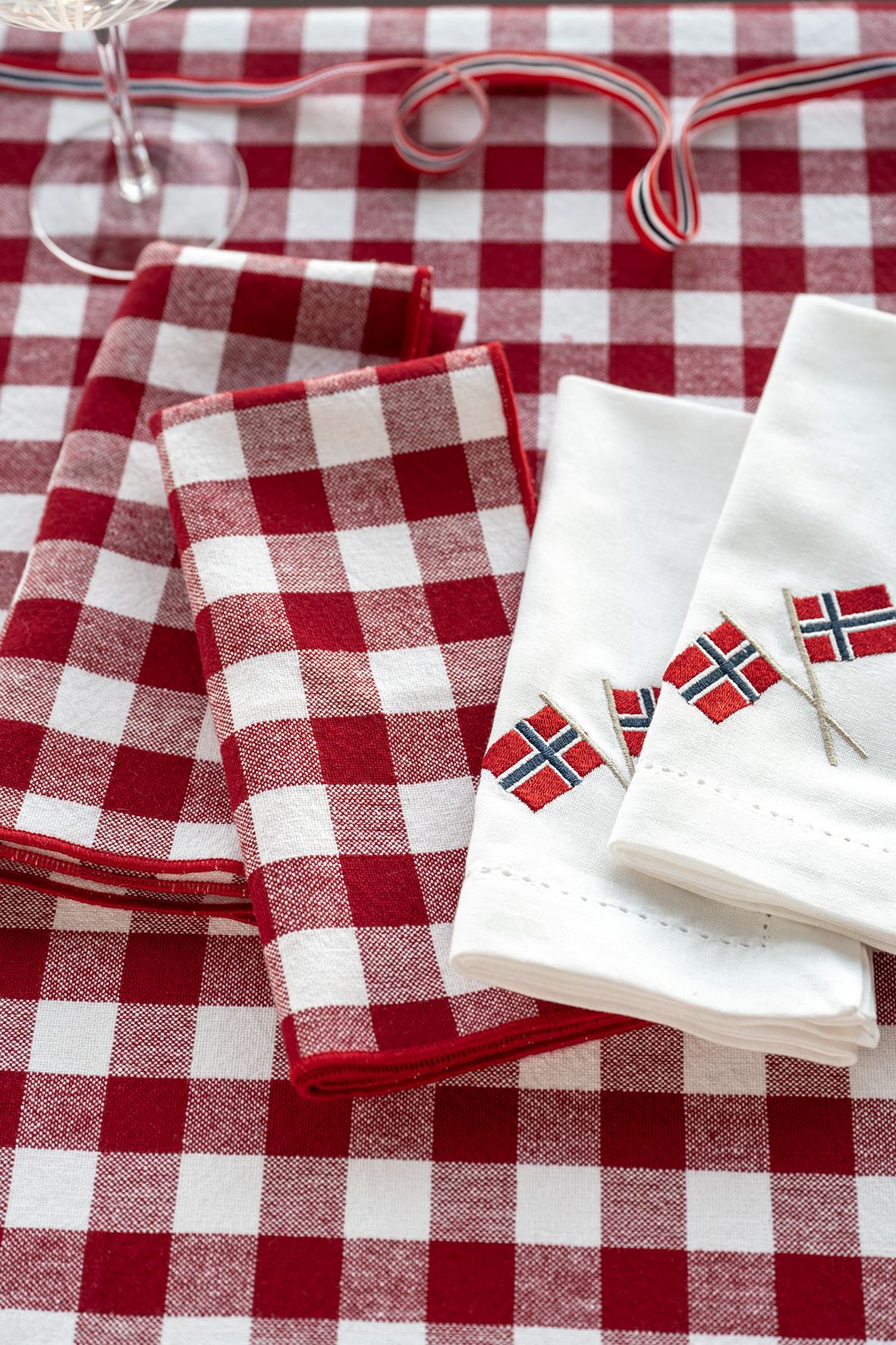 2pk tøyserviett hvit - 3