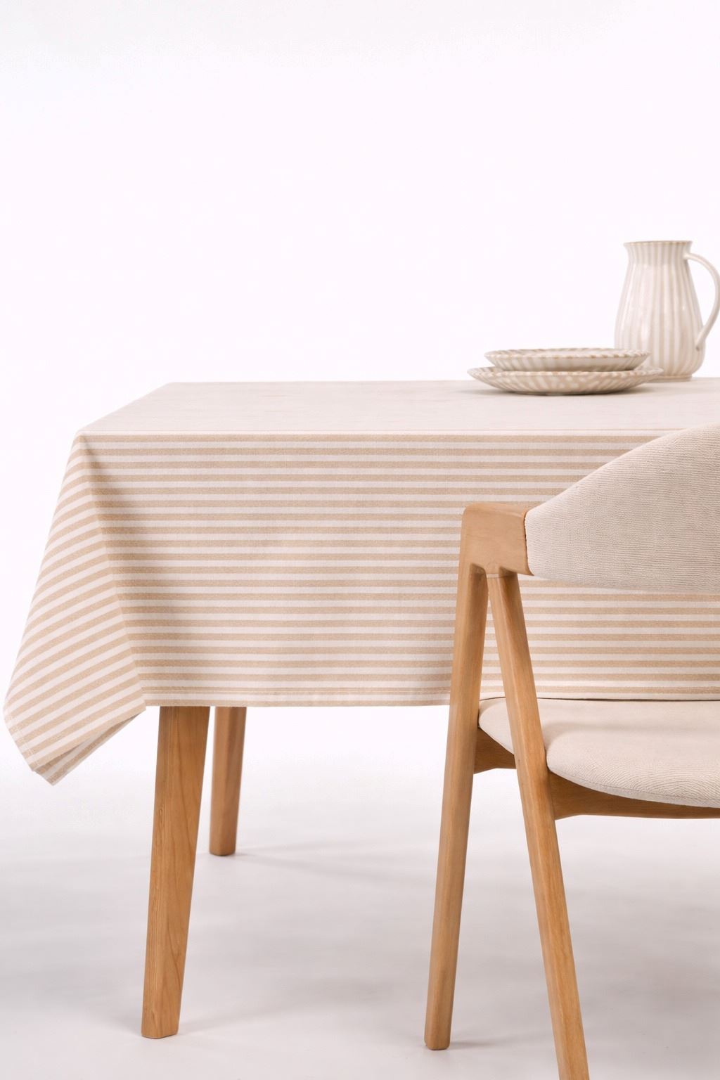 Voksduk beige - 140x250 cm beige - 1