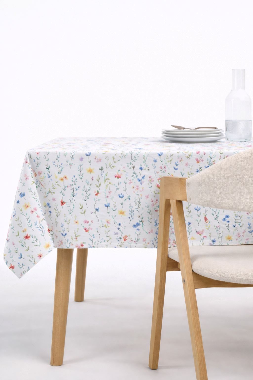 Voksduk multi - ø145cm multi - 1