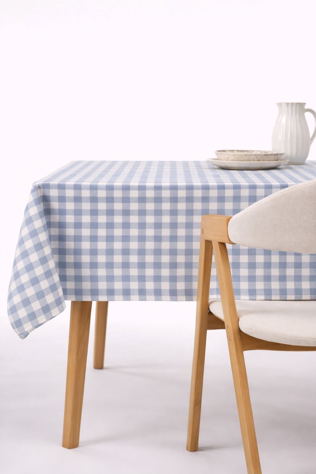 Voksduk tåkeblå - 140x250 cm tåkeblå - 1