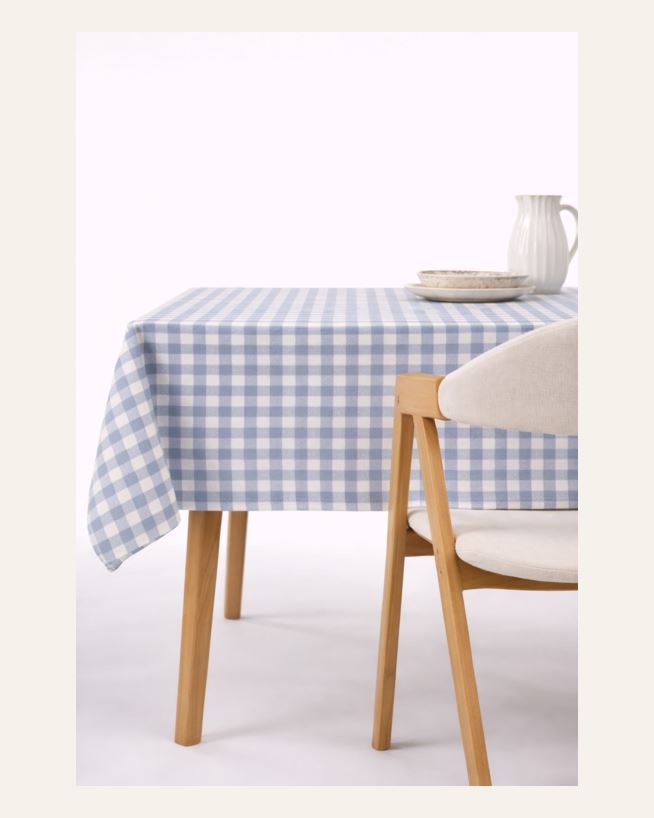 Voksduk tåkeblå - 140x250 cm tåkeblå - 1