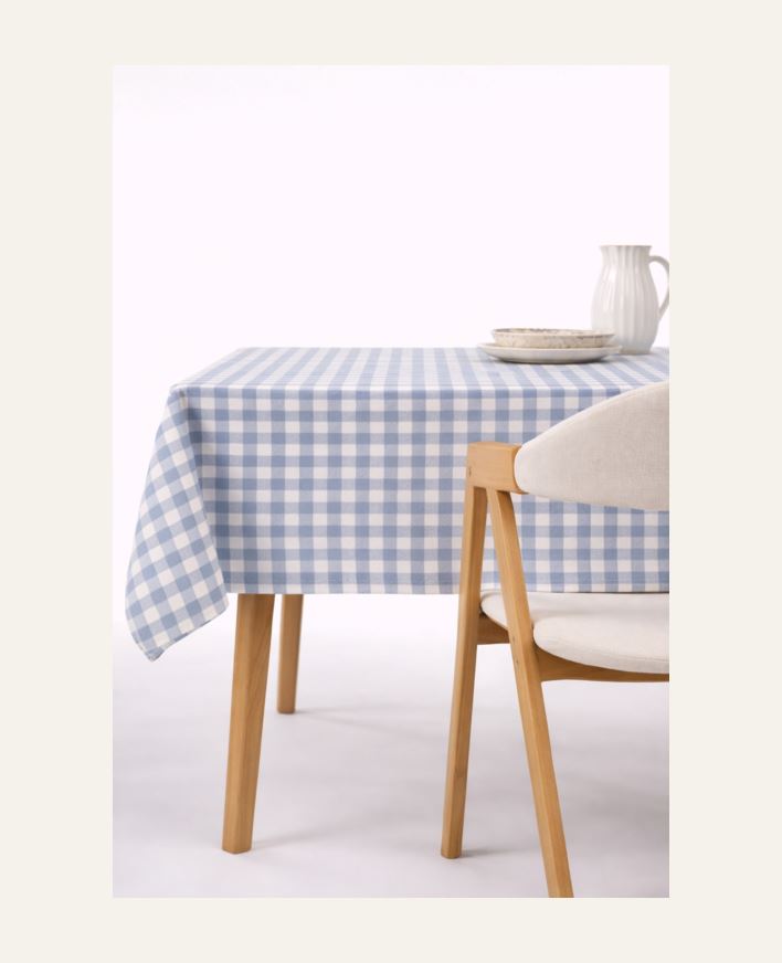 Voksduk tåkeblå - 140x250 cm tåkeblå - 1