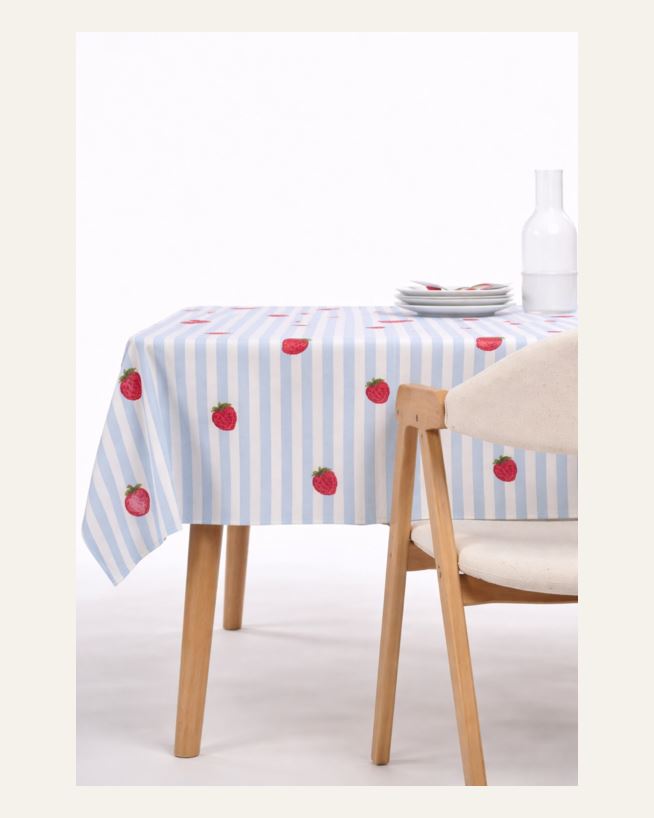 Voksduk multi blå - 140x250 cm multi blå - 1
