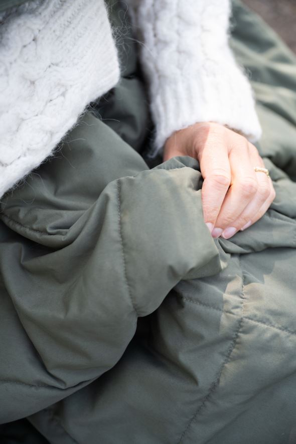 Dunpledd mørk grønn - 3