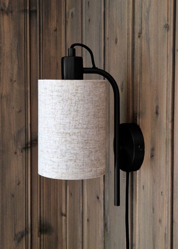 Vegglampe svart - 2
