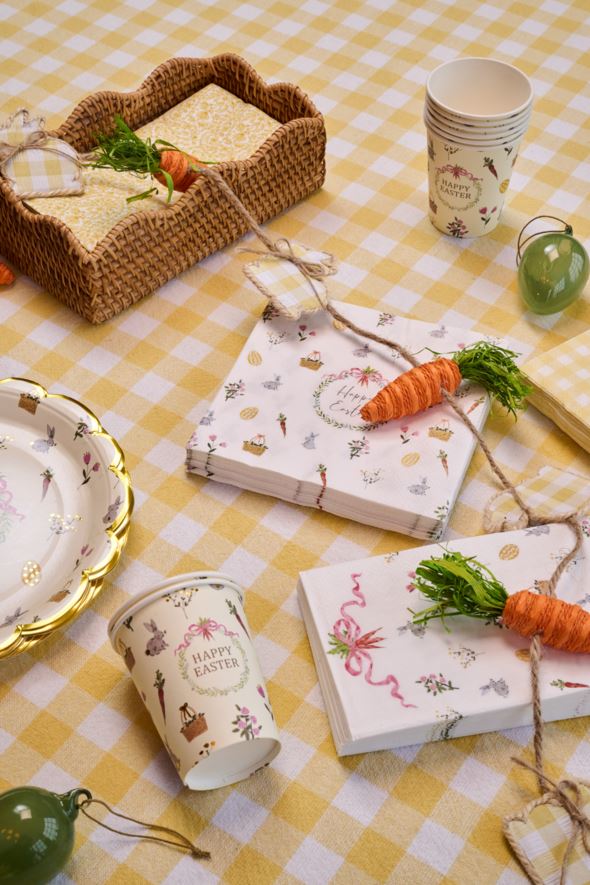 Buffet papirservietter multi hvit - 2