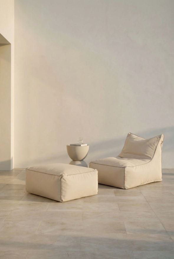 Puff multi beige - 2