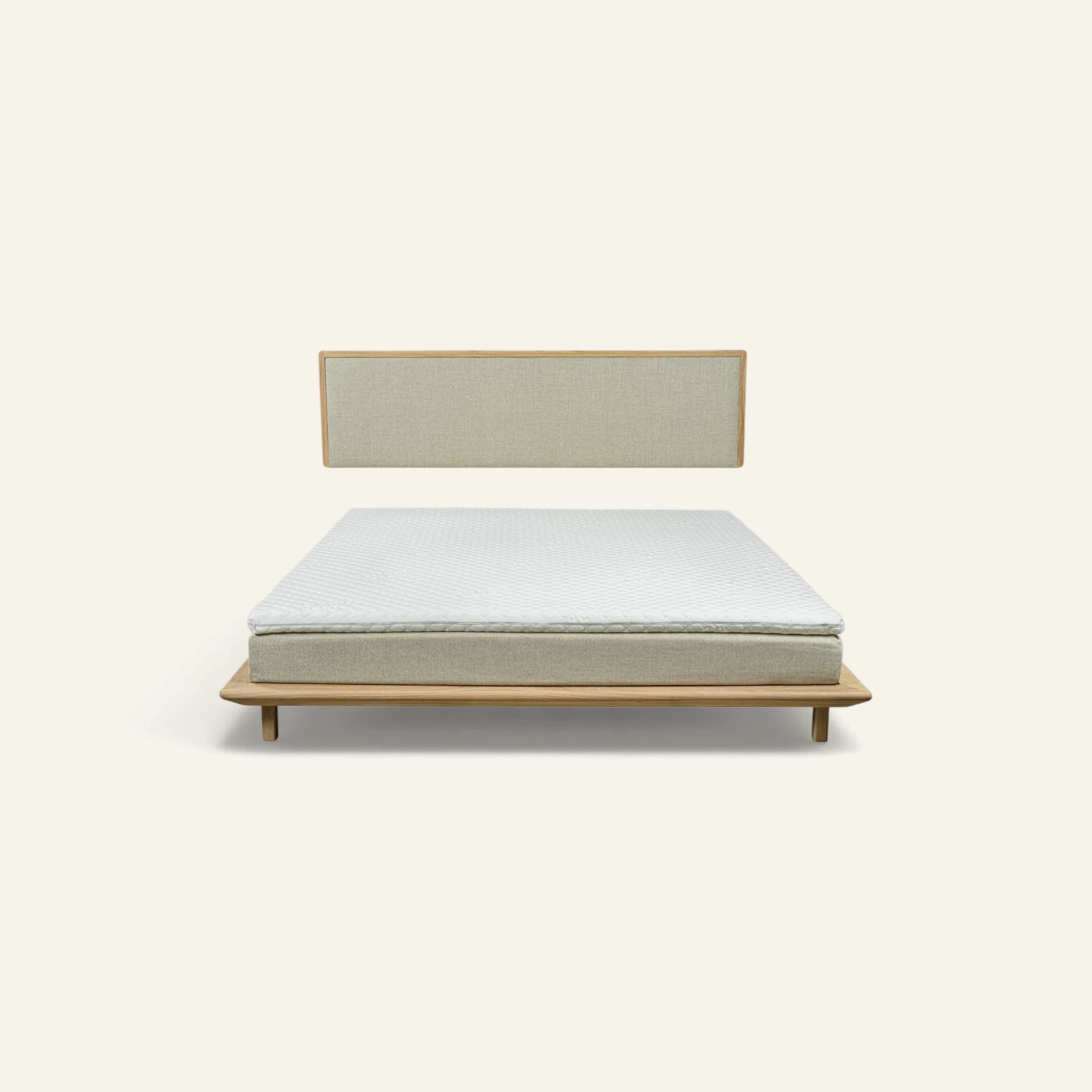 Seng hvitoljet eik - 180x200 cm Hvitoljet eik - 1