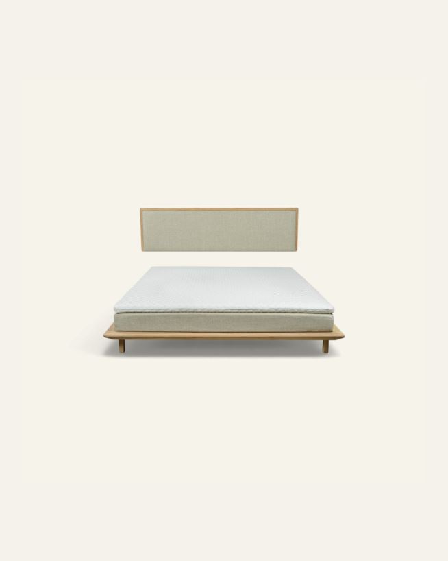 Seng hvitoljet eik - 180x200 cm Hvitoljet eik - 1
