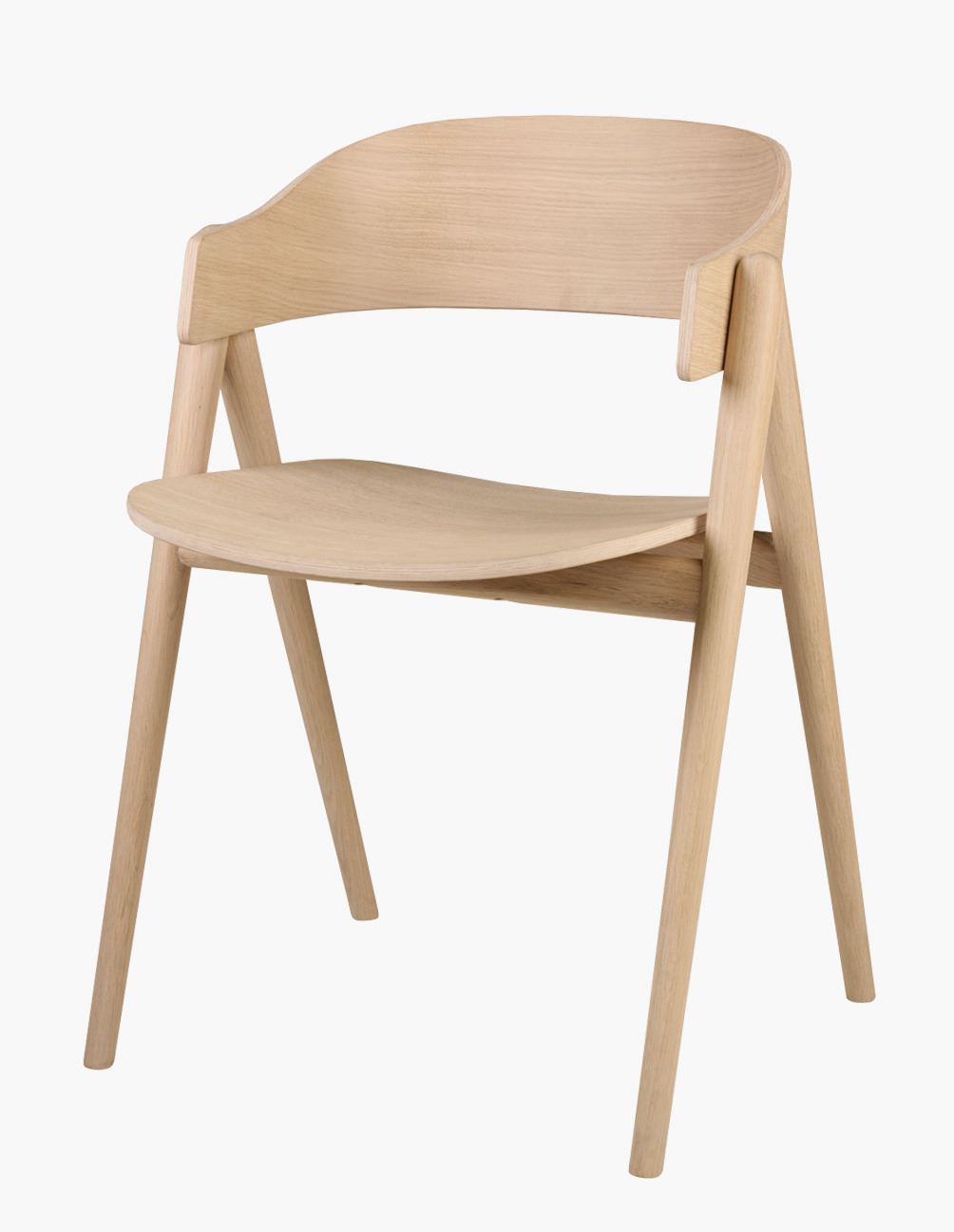 Spisestuestol natur - 54x51x74 cm natur - 1