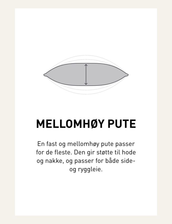 Medium dunpute hvit - 5