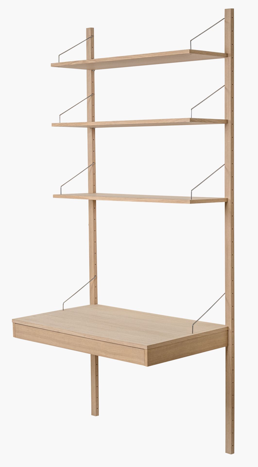 Skrivebordsmodul med skuff natur - 4