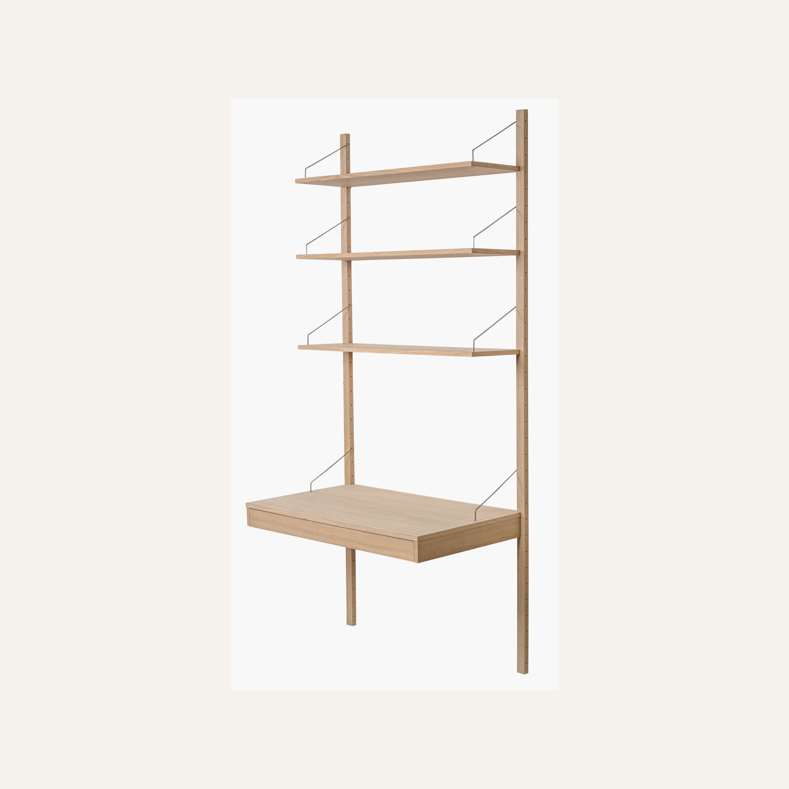 Skrivebordsmodul med skuff natur - 4