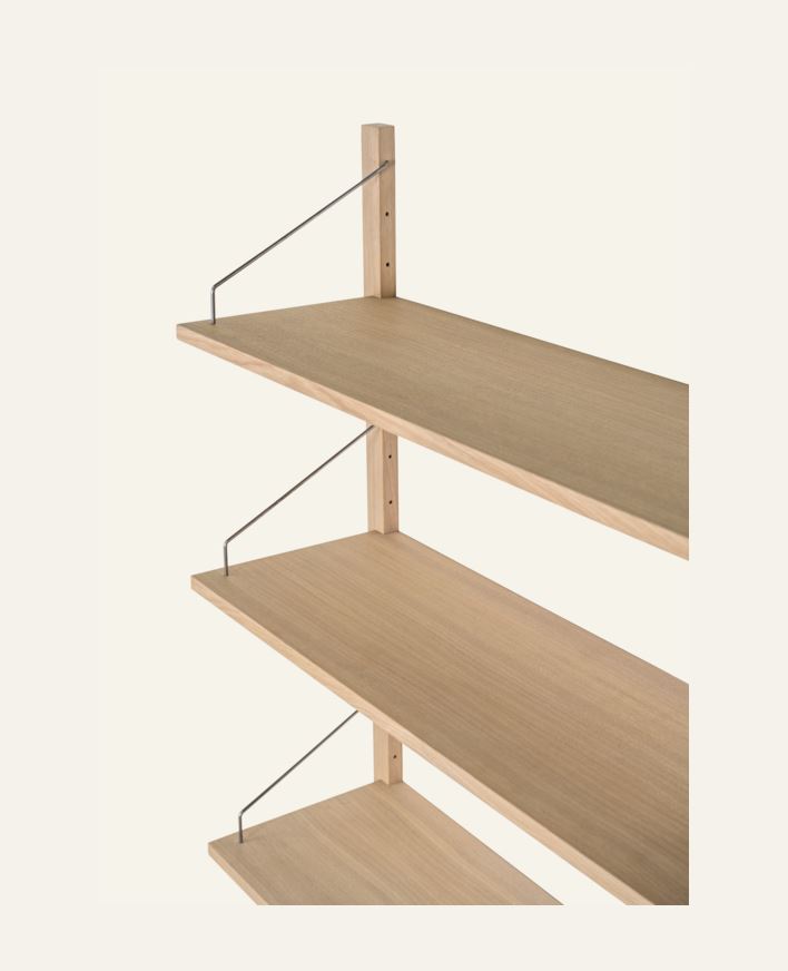 Hyllesystem hylleplate natur - 100x30x2 cm natur - 1