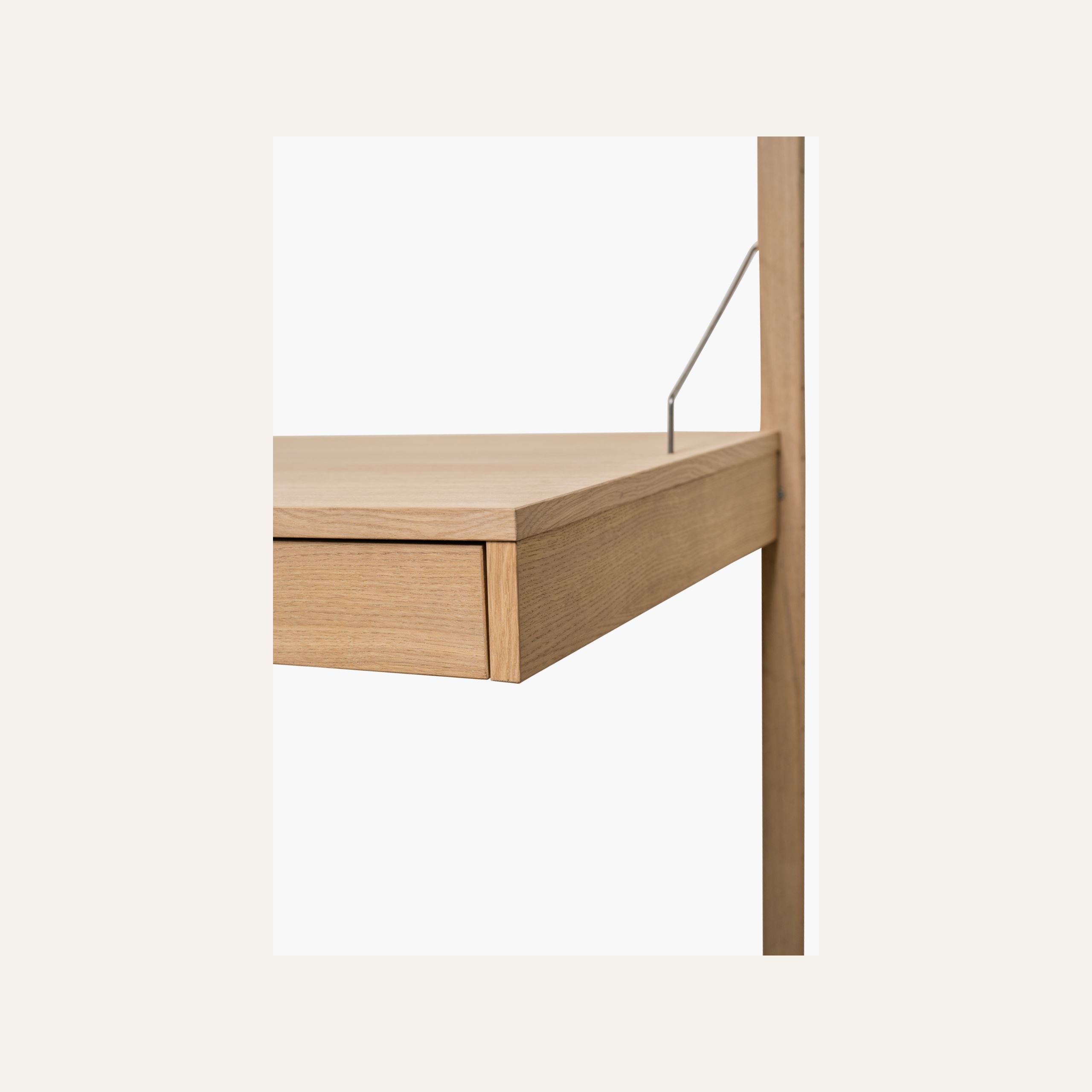 Skrivebordsmodul med skuff natur - 3