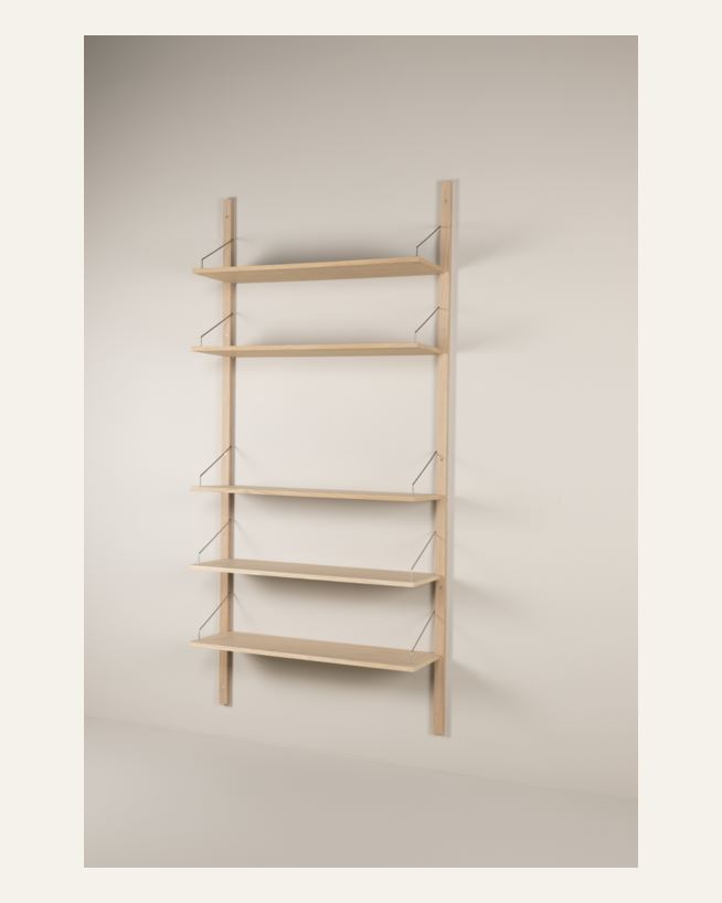 Hyllesystem kombinasjon 1 natur - 220x104 cm natur - 1