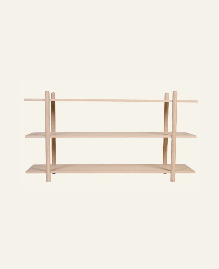 Hylle finer lav natur - 150x39x80 cm natur - 1