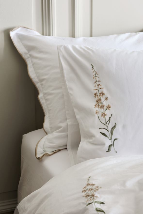 Bomull sengesett hvit - 3