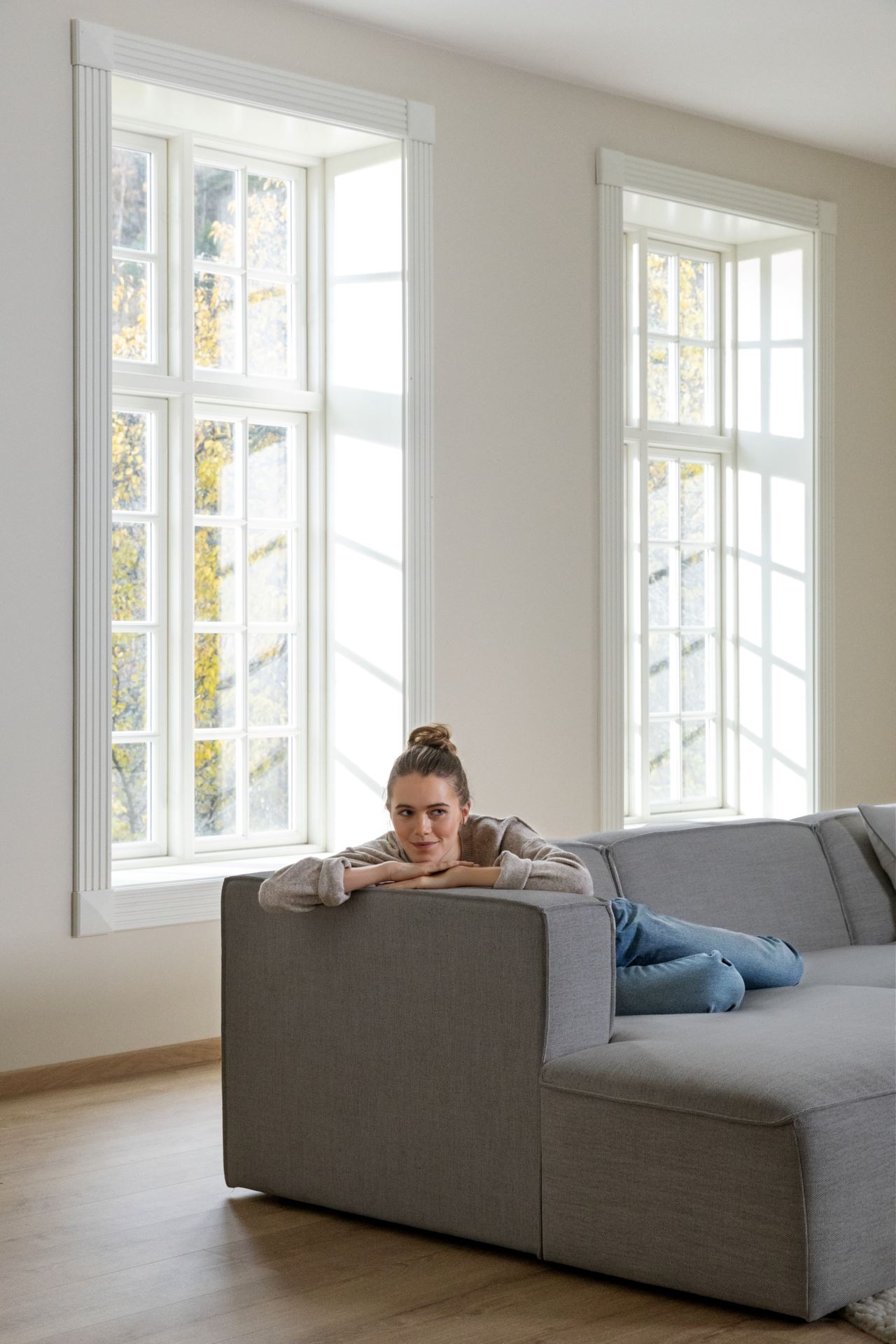 Modulsofa sjeselong venstre grå - 7