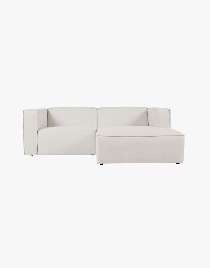 2 deler m/sjeselong høyre natur - 224x154x73 cm natur - 1