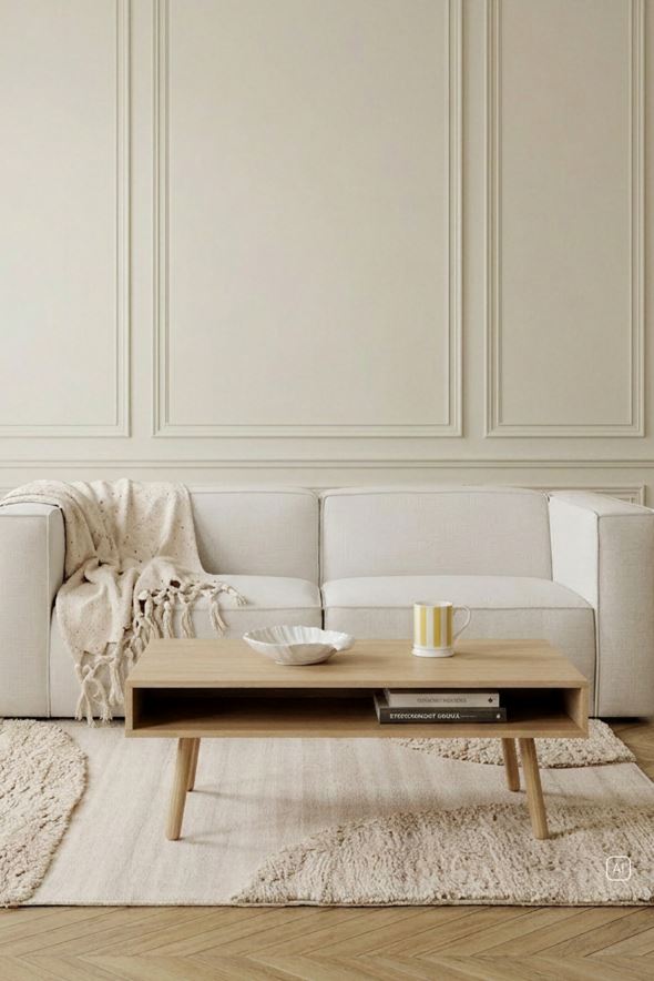 Modulsofa 2 deler armlene natur - 3