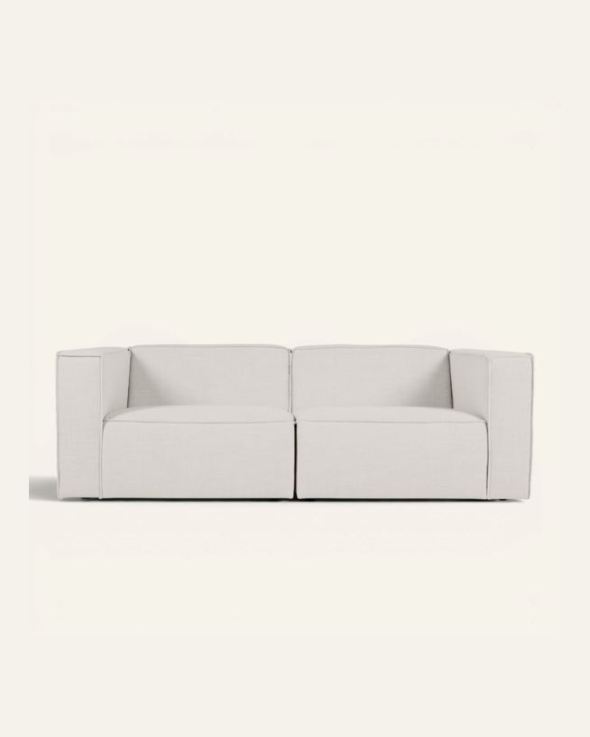 Modulsofa 2 deler armlene natur - 220x93x73 cm natur - 1