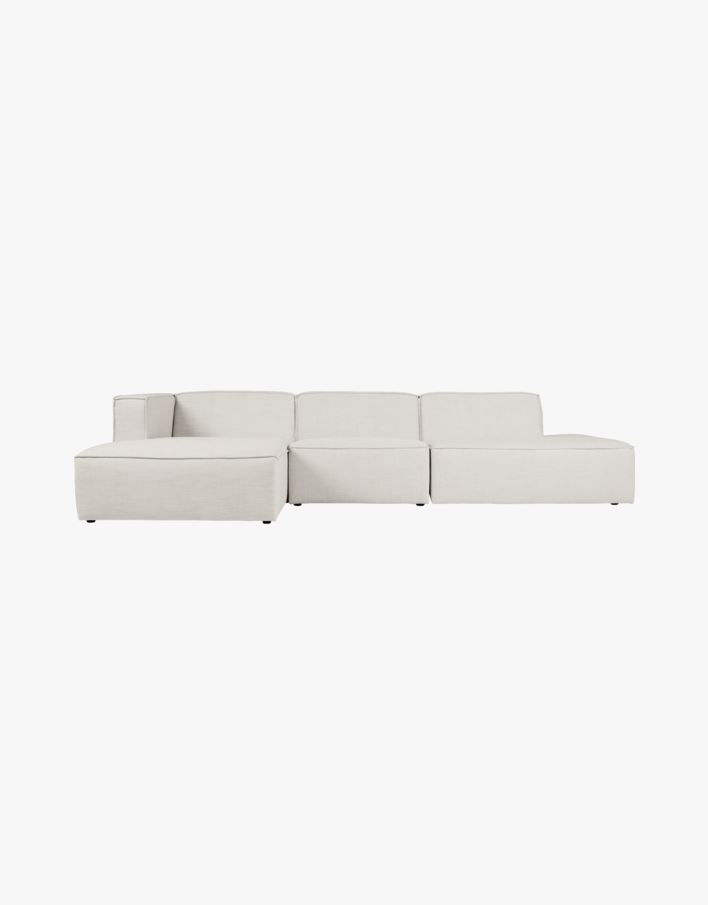 3 deler m/åpen ende høyre natur - 338x153x73 cm natur - 1