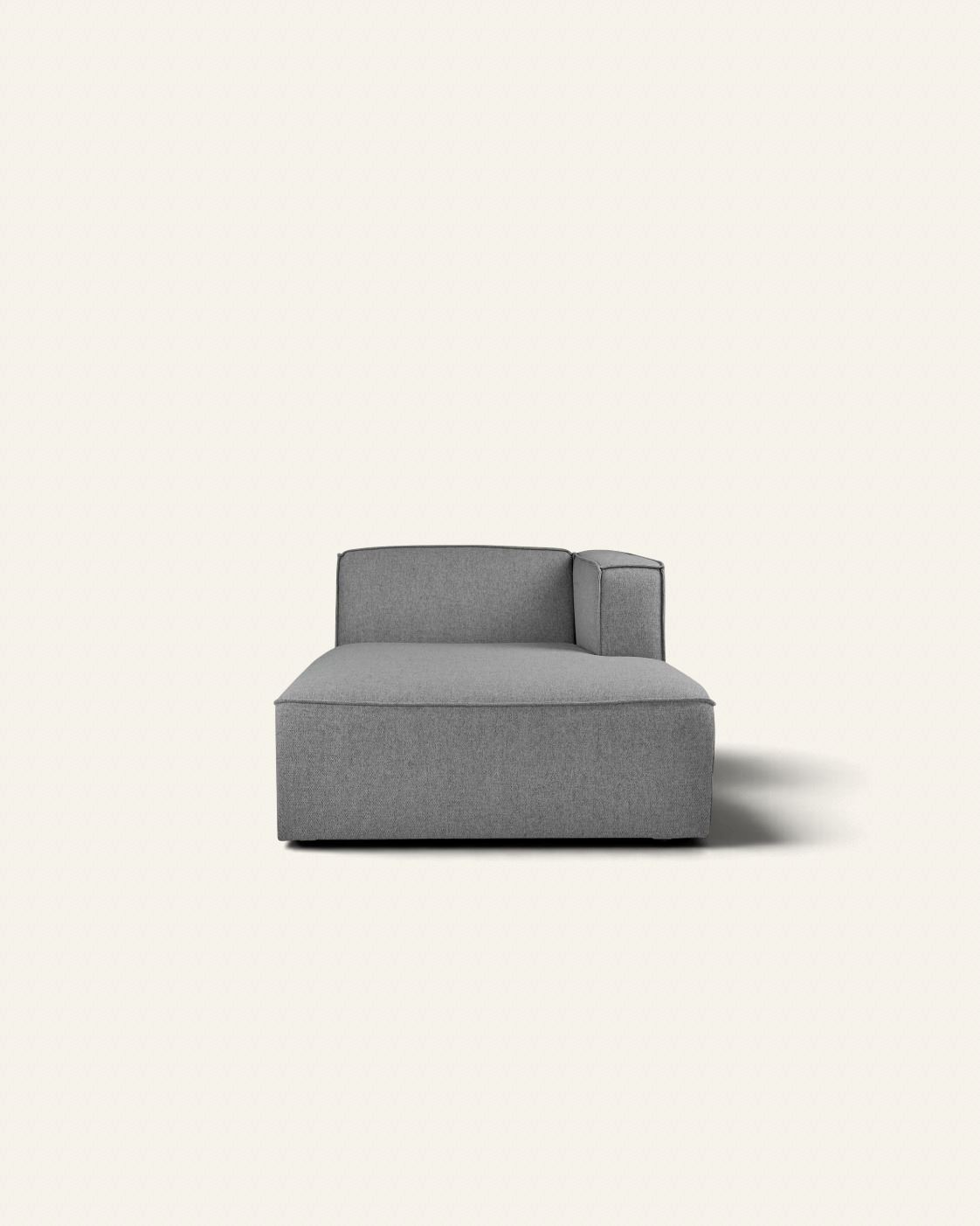 Modul sjeselong høyre grå - 154x114x73 cm grå - 1