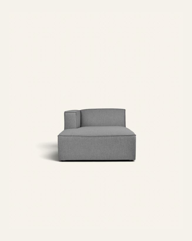 Modul sjeselong venstre grå - 154x114x73 cm grå - 1