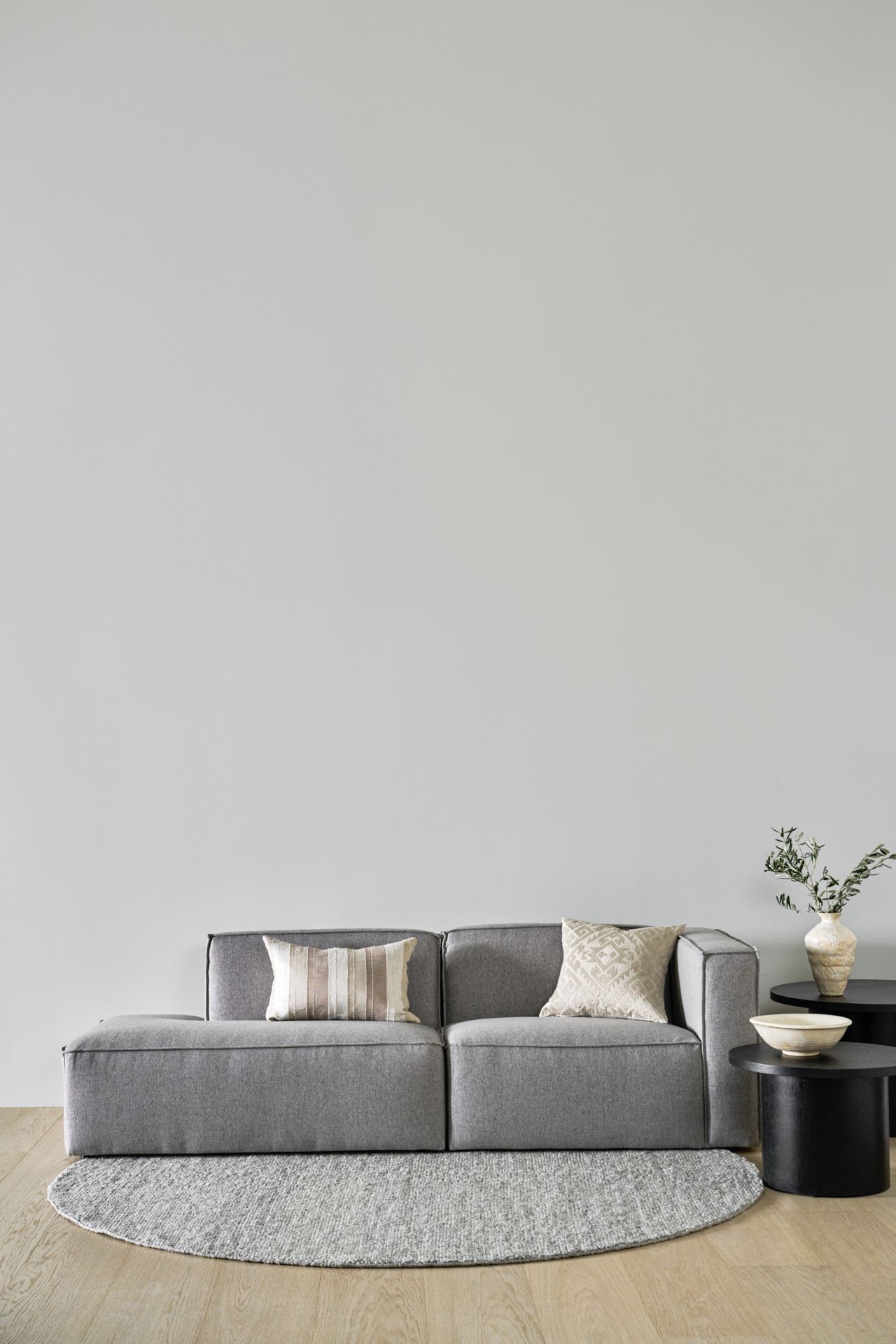 Modulsofa 1,5 seter m/armlene høyre grå - 9