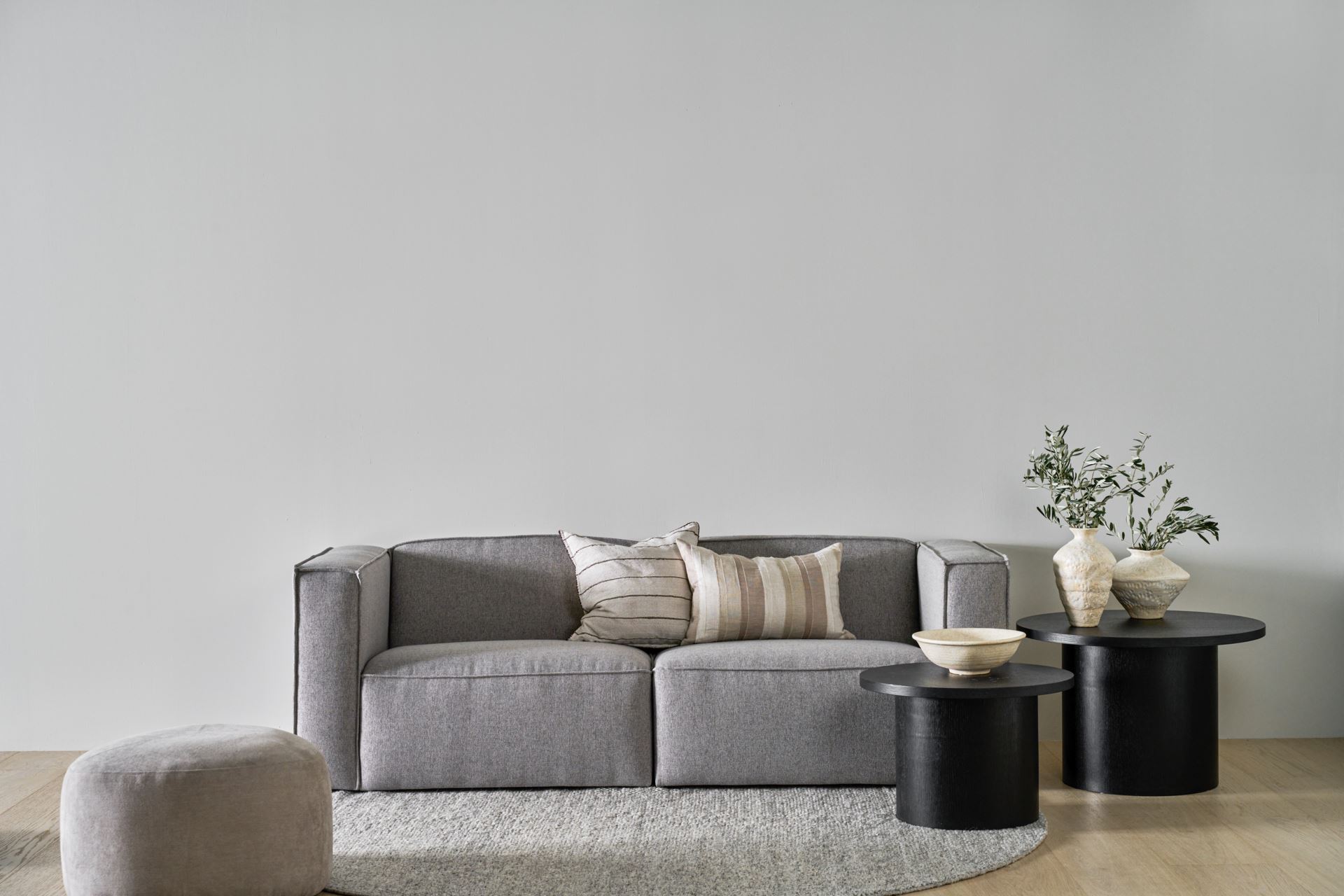 Modulsofa 1,5 seter m/armlene høyre grå - 8