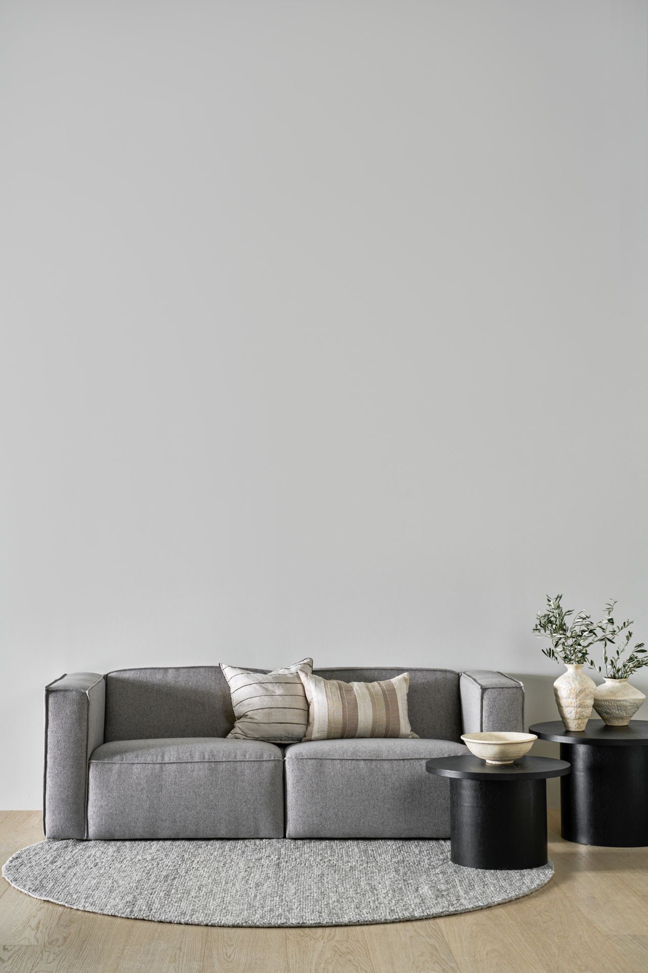 Modulsofa 1,5 seter m/armlene høyre grå - 7