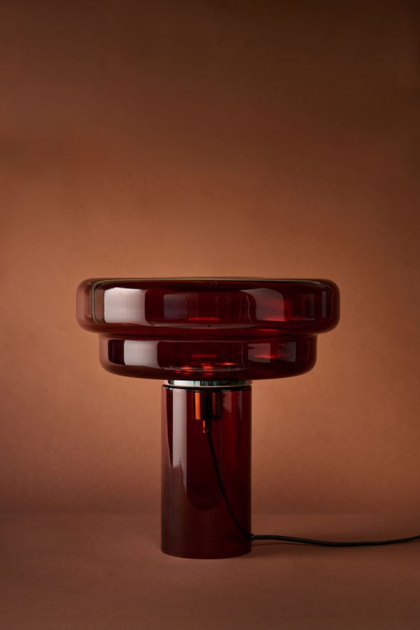 Bordlampe mørk rød - 6
