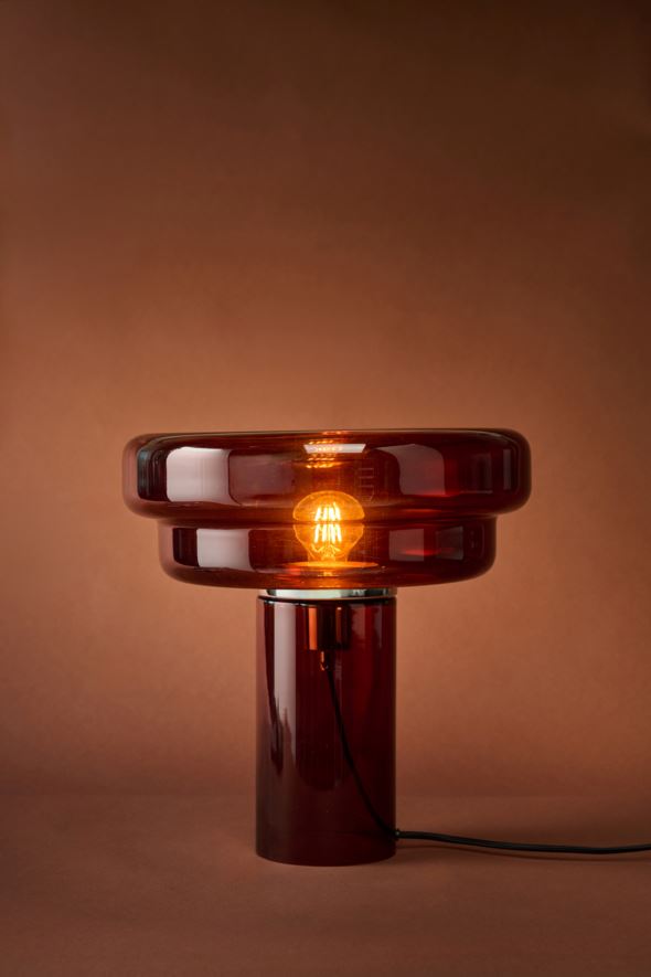Bordlampe mørk rød - 4