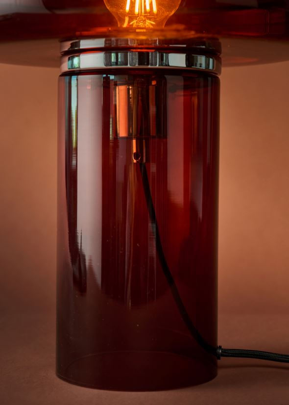 Bordlampe mørk rød - 5
