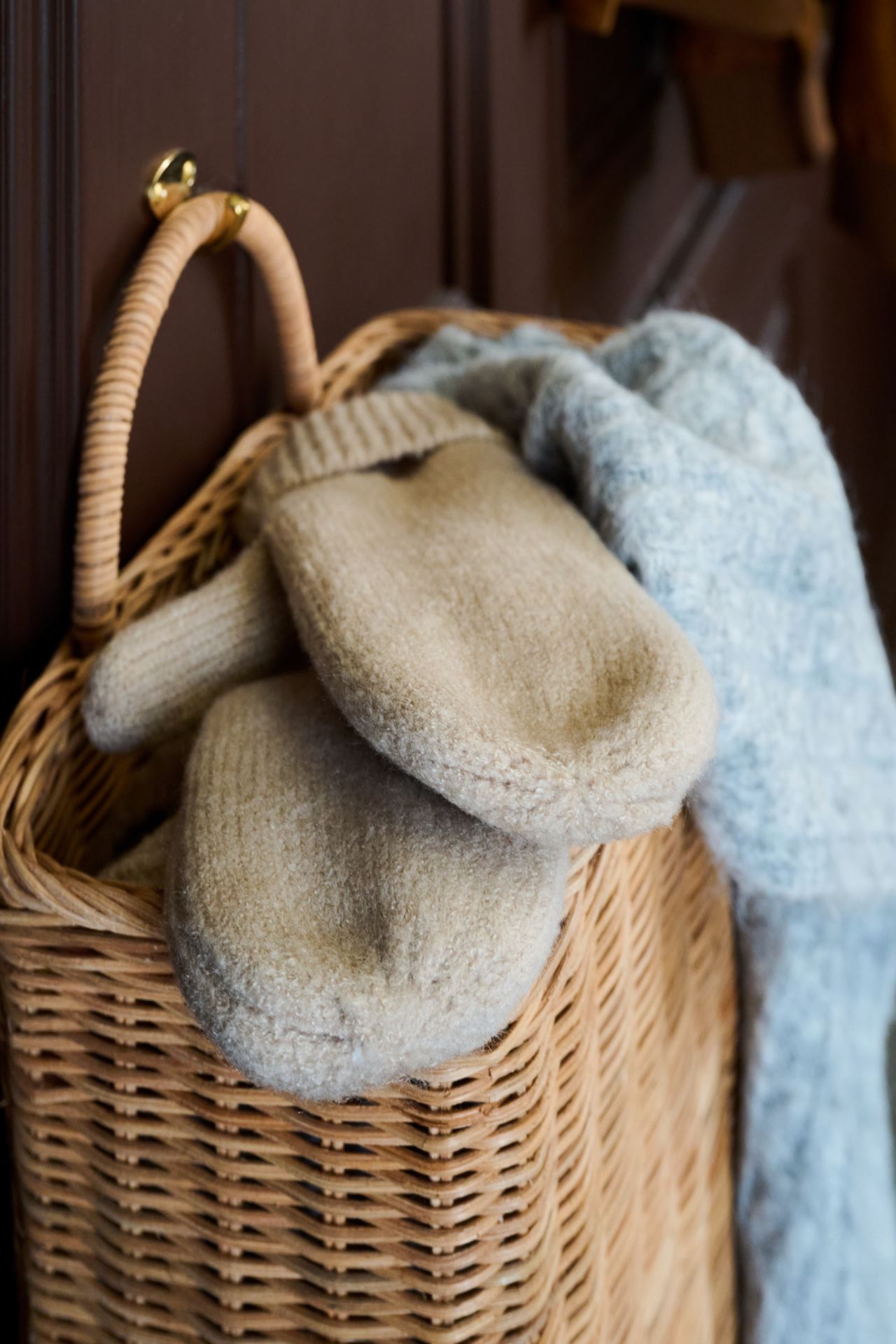 Strikket skjerf lys grå - 3