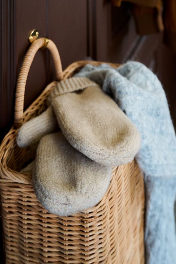 Strikket skjerf lys grå - 3