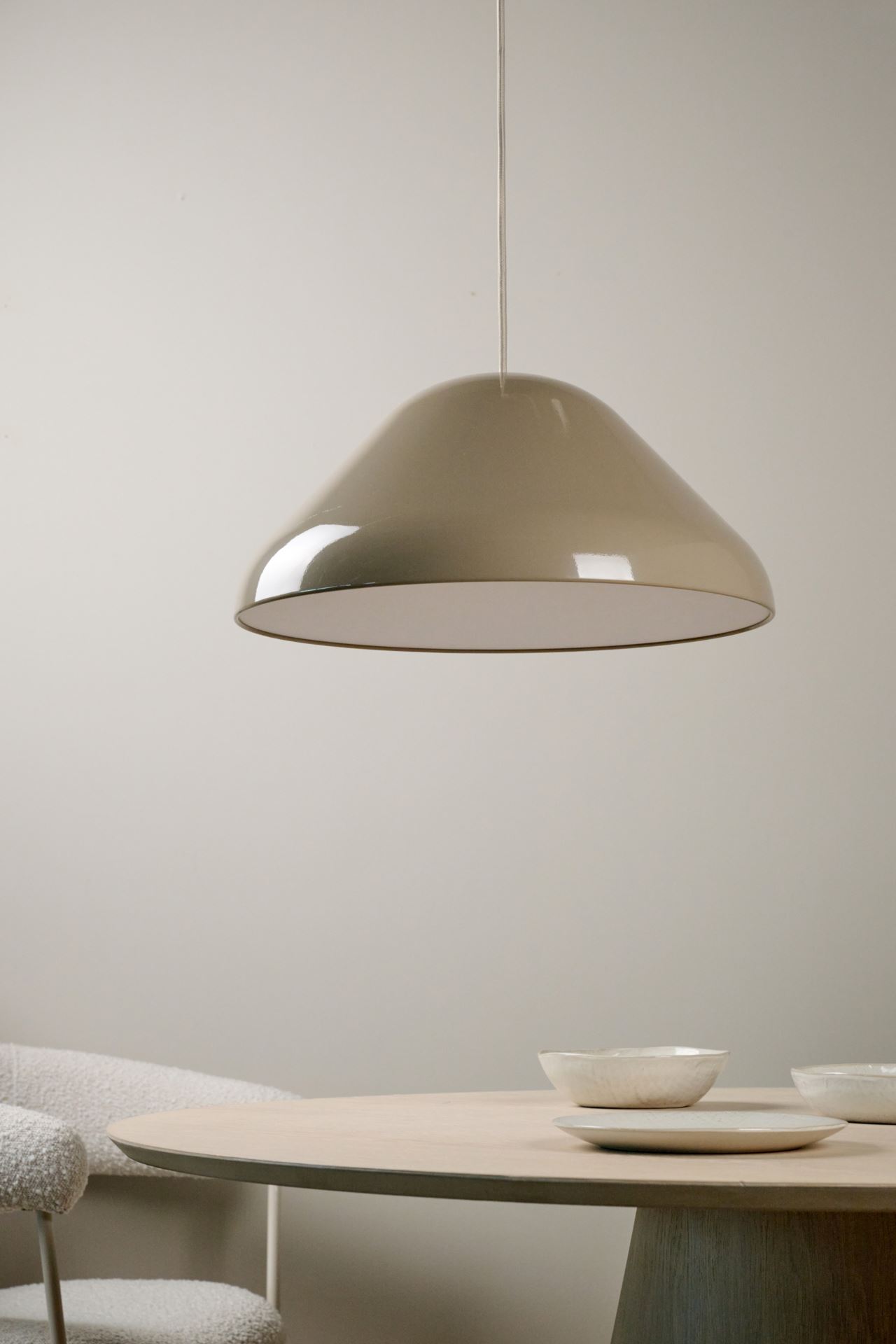 Taklampe taupe - 19,5 cm ø43,4 taupe - 1