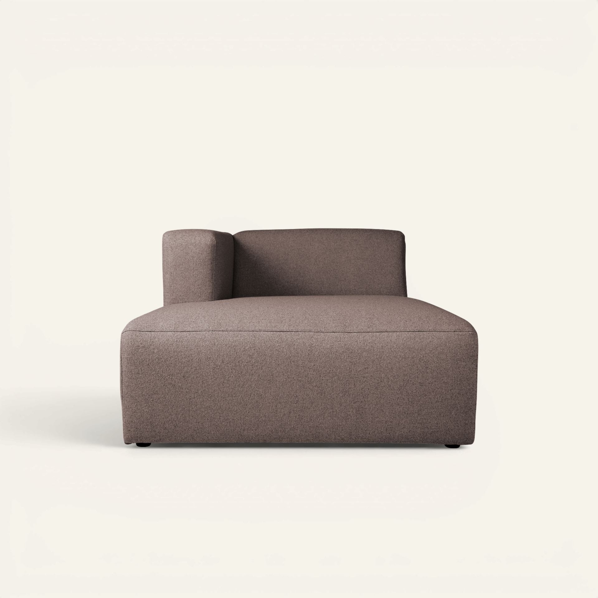 Modul sjeselong venstre brun - 154x114x73 cm brun - 1