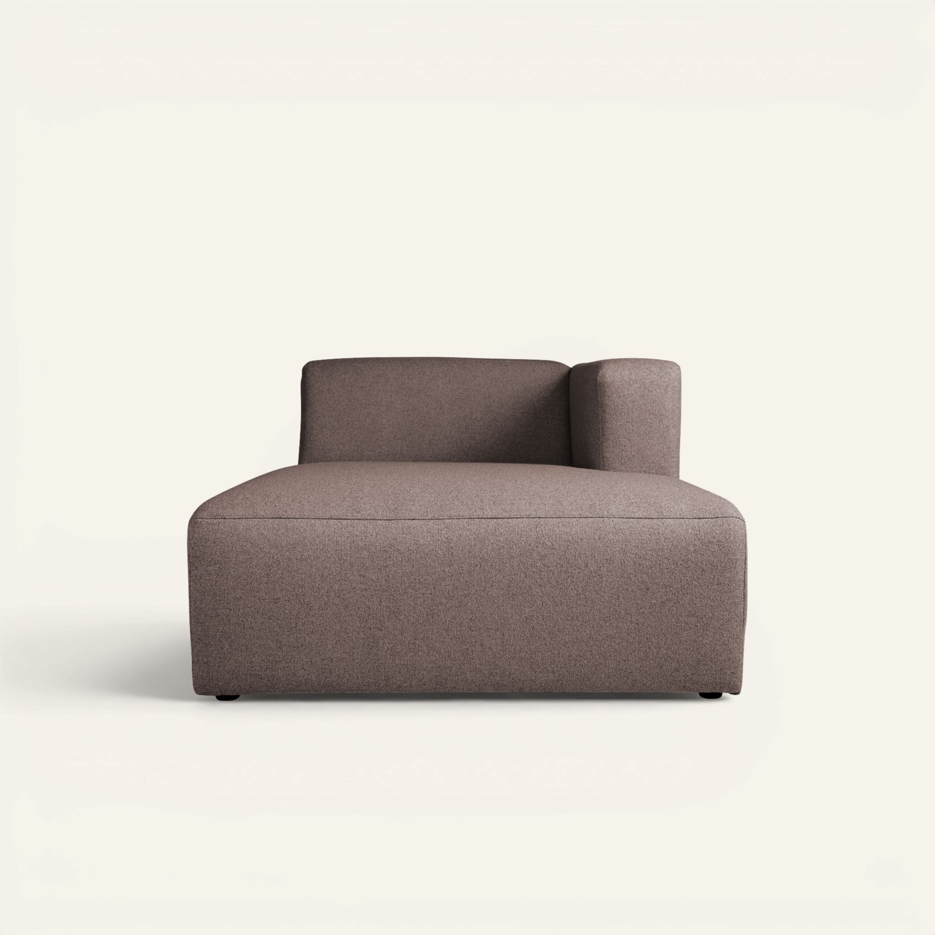Modul sjeselong høyre brun - 154x114x73 cm brun - 1