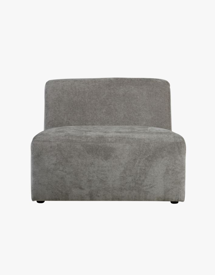 Modulsofa 1,5 seter uten armlene grå - 90x93x73 cm grå - 1
