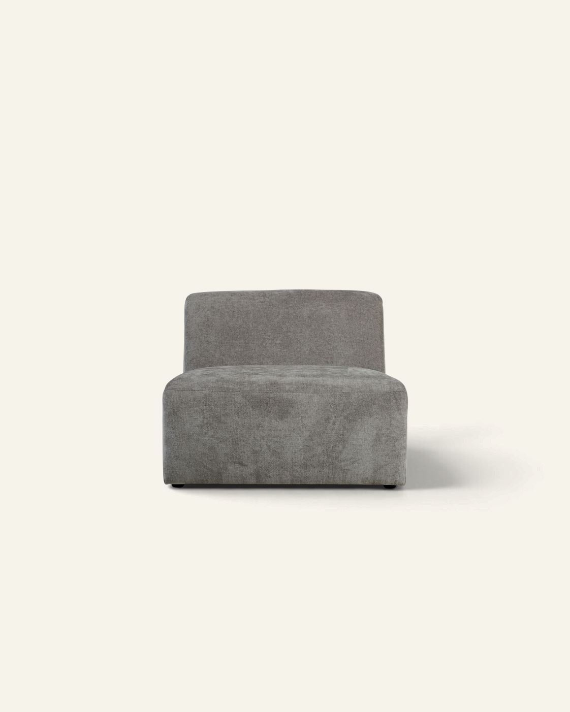 Modul 1,5 seter uten armlene grå - 90x93x73 cm grå - 1