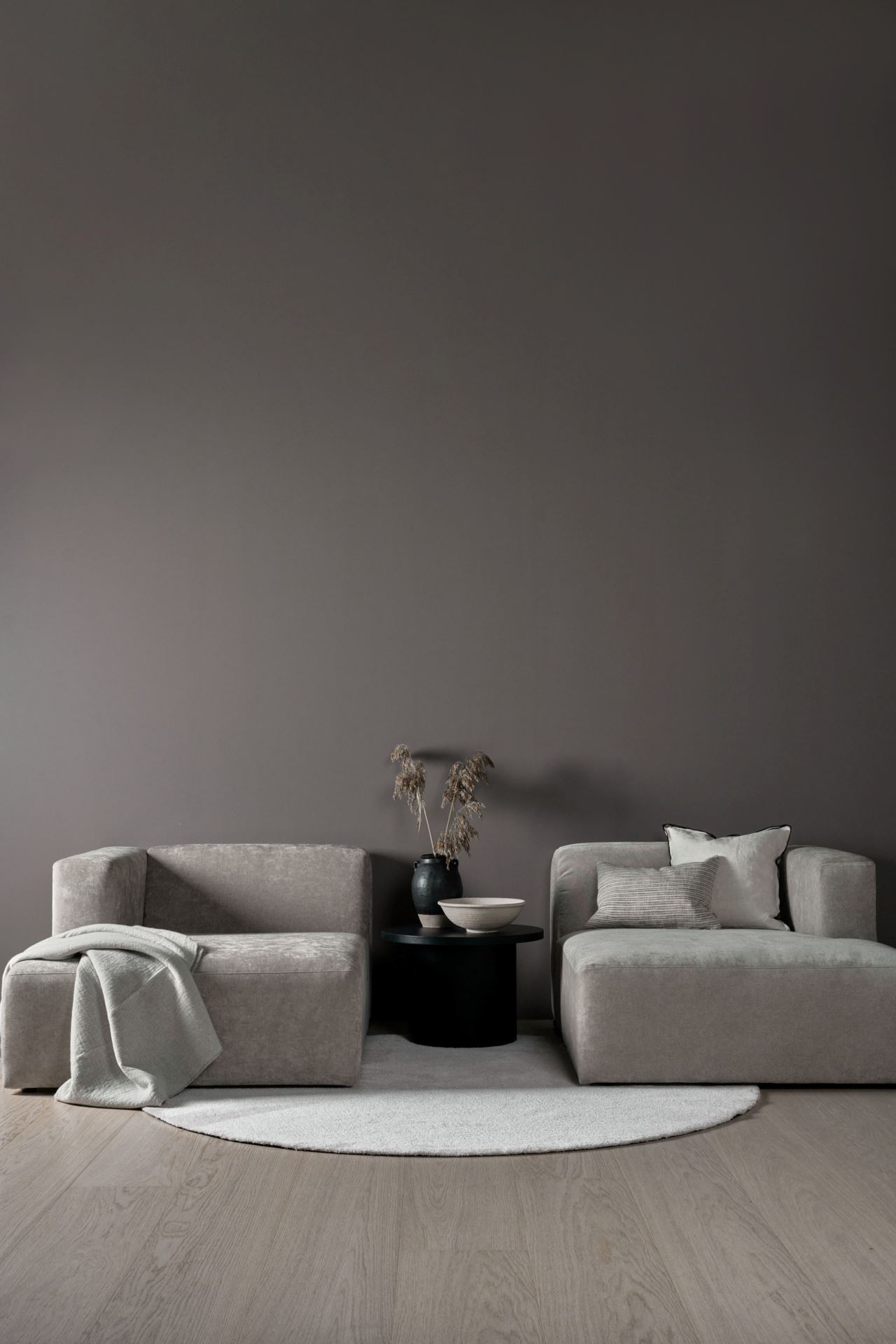 Modulsofa sjeselong høyre grå - 8